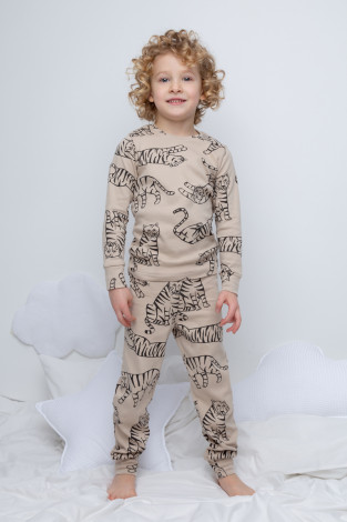 Пижама для мальчика, артикул: К 1552/24, цвет: бежевый