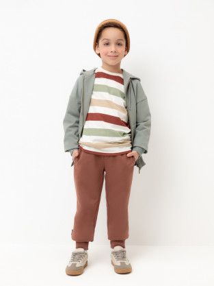 Брюки для мальчика, артикул: КР 400447, цвет: коричневый