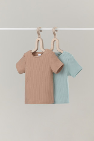 Футболка для новорожденных, артикул: К 302521-2уп, цвет: голубой