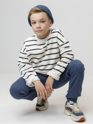 Брюки для мальчика, артикул: КР 400633-1, цвет: синий