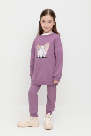 Брюки для девочки, артикул: КР 400759, цвет: бордовый