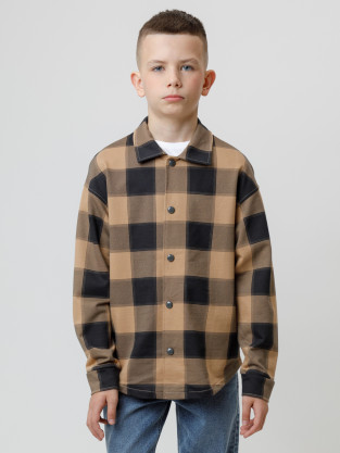 Рубашки для мальчика, артикул: КР 302538, цвет: коричневый