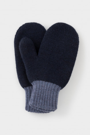 Рукавицы для девочки, артикул: КВ 10025/ш, цвет: синий