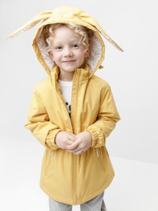 Куртка для девочки, артикул: ВК 32164/8 УЗГ, цвет: желтый