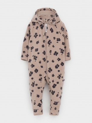 Комбинезон для девочки, артикул: ФЛ 60009/н/2 ГР, цвет: светло-бежевый