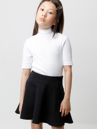 Водолазки для девочки, артикул: К 302151, цвет: белый