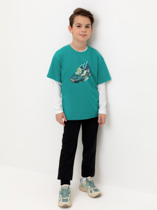 Брюки для мальчика, артикул: КР 400583-1, цвет: черный