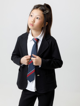 Жакет для девочки, артикул: К 302765, цвет: черный