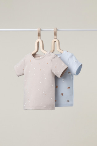 Футболка для новорожденных, артикул: К 301156-2уп, цвет: светло-серый5 - 2 фото