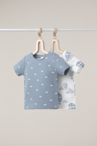 Футболка для новорожденных, артикул: К 301156-2уп, цвет: коричневый - 2 фото