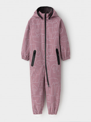 Комбинезоны утепленные для девочки, артикул: ВК 60135/н/2 ГР, цвет: фиолетовый - 2 фото