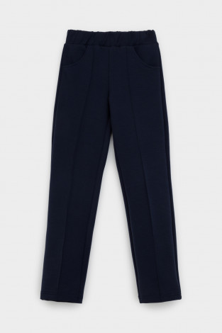 Брюки для девочки, артикул: К 400708, цвет: синий - 2 фото