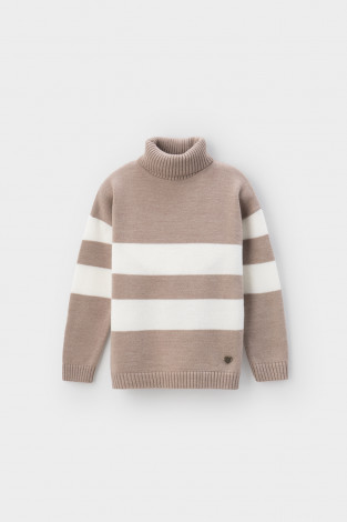Джемпер для девочки, артикул: КВ 30134/ш, цвет: бежевый - 2 фото
