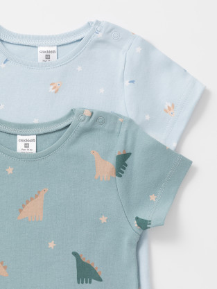 Футболка для новорожденных, артикул: К 301156-2уп, цвет: голубой - 2 фото