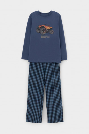 Пижама для мальчика, артикул: К 1600, цвет: синий - 2 фото