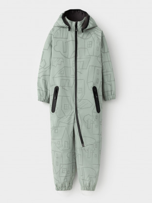 Комбинезоны утепленные для девочки, артикул: ВК 60135/н/3 ГР, цвет: хаки - 2 фото
