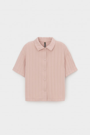 Рубашка для девочки, артикул: КР 302718, цвет: розовый - 2 фото