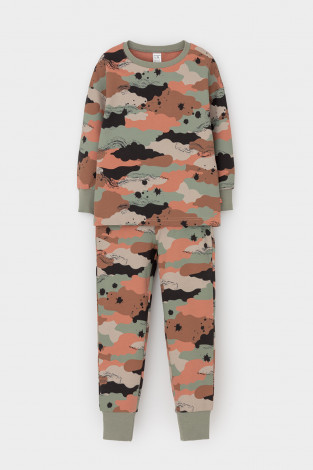 Пижама для мальчика, артикул: КП 1611, цвет: хаки - 2 фото