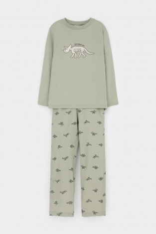 Пижама для мальчика, артикул: К 1600, цвет: хаки - 2 фото