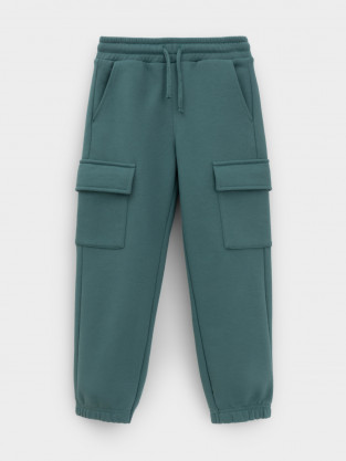Брюки для мальчика, артикул: КР 400839, цвет: зеленый - 2 фото