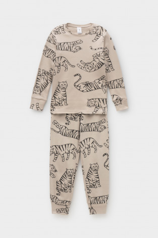 Пижама для мальчика, артикул: К 1552/24, цвет: бежевый - 2 фото