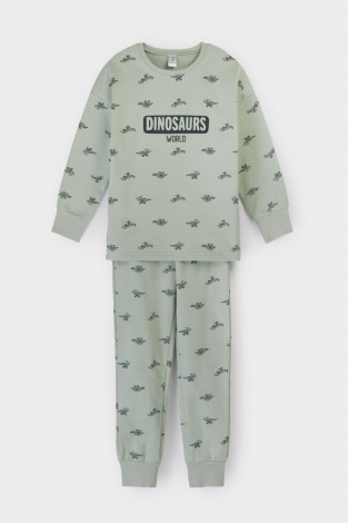 Пижама для мальчика, артикул: К 1581/24, цвет: хаки - 2 фото