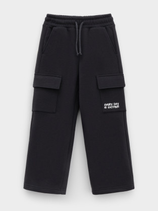 Брюки для мальчика, артикул: КР 400859, цвет: темно-серый - 2 фото