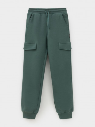 Брюки для мальчика, артикул: КР 400861, цвет: зеленый - 2 фото