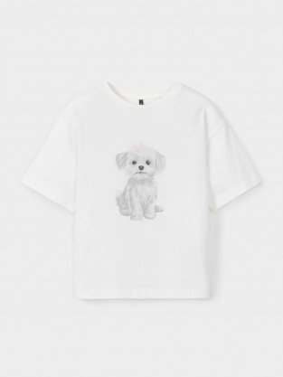 Футболка для девочки, артикул: КР 303033, цвет: сахар - 2 фото