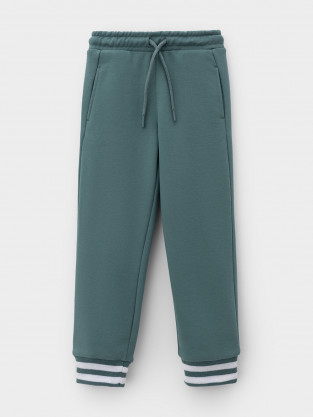 Брюки для мальчика, артикул: КР 400784, цвет: зеленый - 2 фото