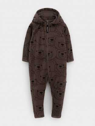 Комбинезон для мальчика, артикул: ФЛ 60009/н/5 ГР, цвет: коричневый - 2 фото