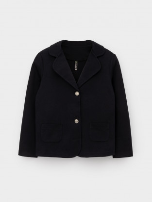 Жакет для девочки, артикул: К 302765, цвет: черный - 2 фото