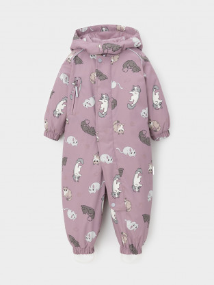 Комбинезоны утепленные для девочки, артикул: ВК 60138/н/1 УЗГ, цвет: розовый - 2 фото