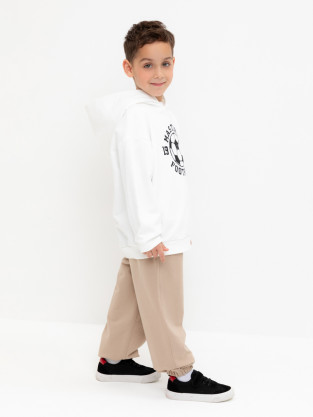 Брюки для мальчика, артикул: КР 400788, цвет: бежевый - 2 фото