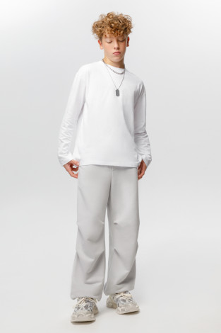 Лонгсливы подростковые, артикул: КБ 302925, цвет: белый