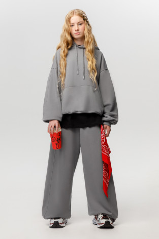 Брюки подростковые, артикул: КБ 400894, цвет: серый